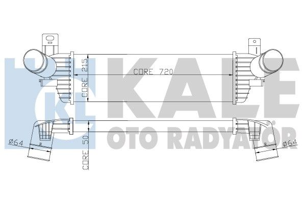 KALE OTO RADYATÖR Интеркулер 343000